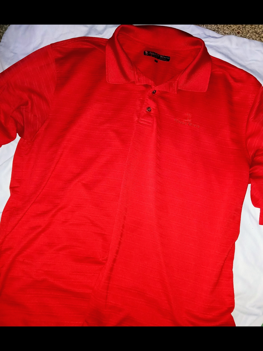 Pebble Beach Men's Red Polo Shirt